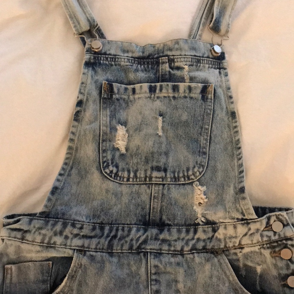 Distressed Overalls - Picture 2 of 7